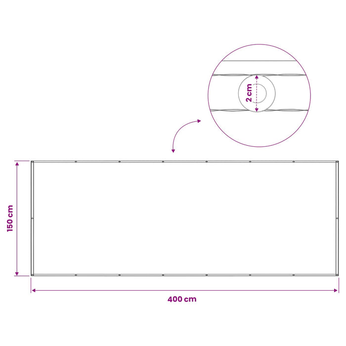 Ecran de intimitate pentru balcon 150 x 400 cm WALTI
