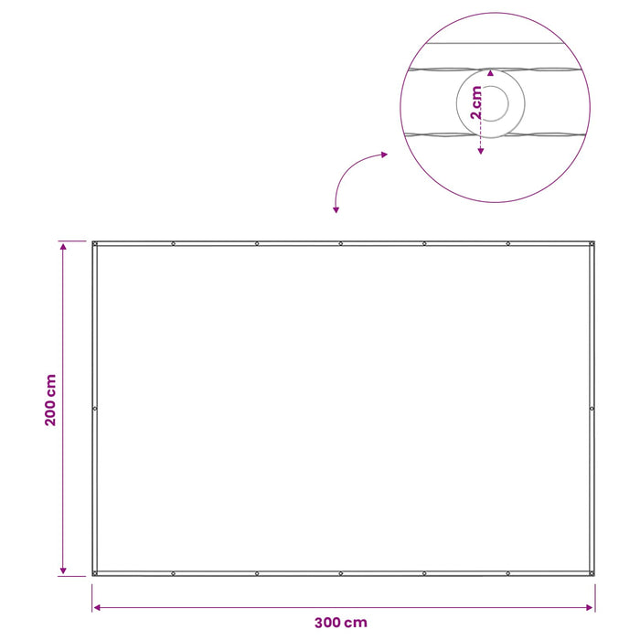 Ecran de intimitate pentru balcon 200 x 300 cm WALTI