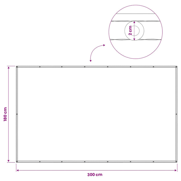 Ecran de intimitate pentru balcon 180 x 300 cm WALTI