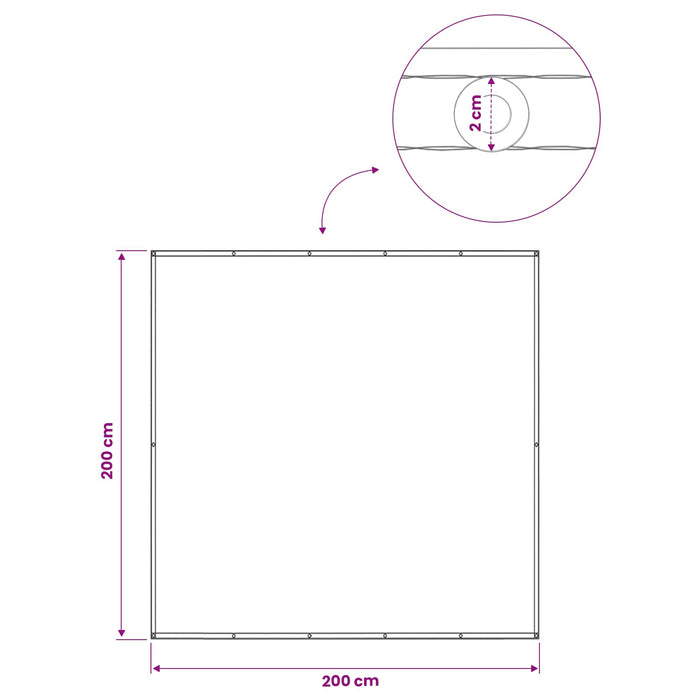 Ecran de intimitate pentru balcon 200 x 200 cm WALTI