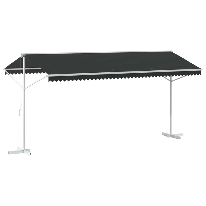 Marchiză liberă Antracit 5 x 3 m Poliester WALTI