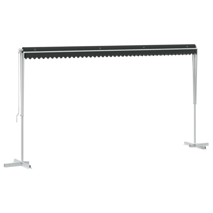 Marchiză liberă Antracit 5 x 3 m Poliester WALTI