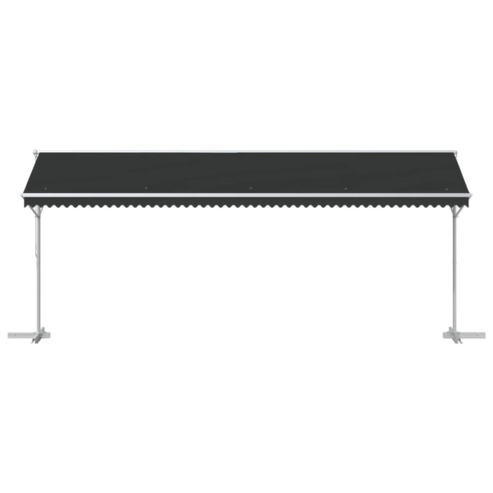 Marchiză liberă Antracit 6 x 3 m Poliester WALTI