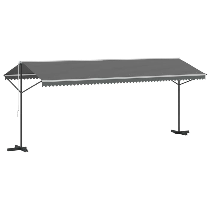 Marchiză liberă Gri 6 x 3 m Poliester WALTI