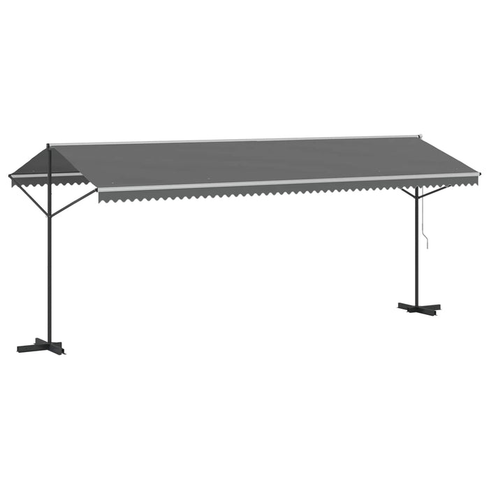 Marchiză liberă Gri 6 x 3 m Poliester WALTI