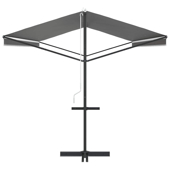 Marchiză liberă Gri 6 x 3 m Poliester WALTI