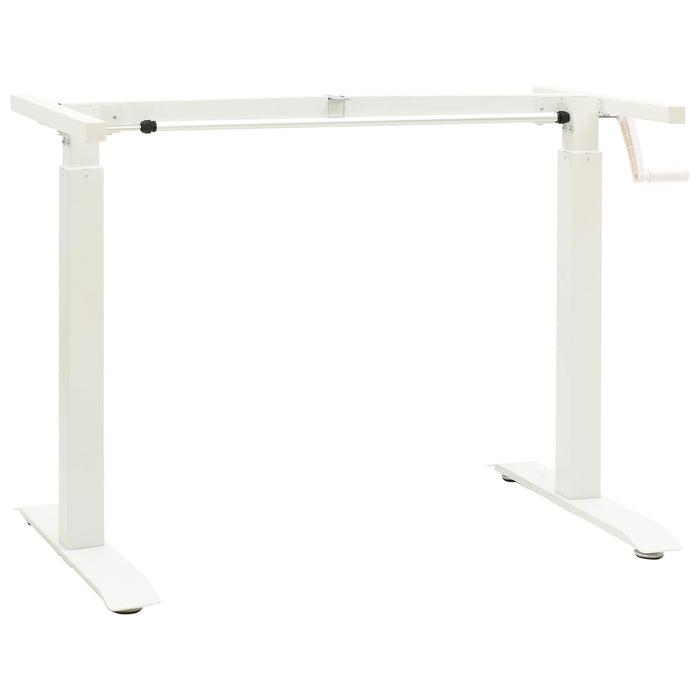 Birou Alb și Natural 140 x 60 cm Lemn de stejar masiv - WALTI WALTI