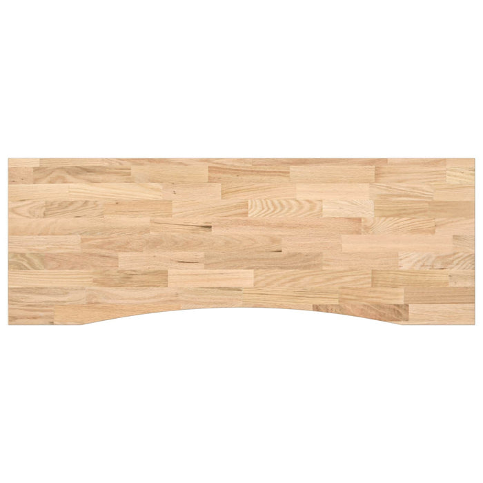 Birou Alb și Natural 140 x 60 cm Lemn de stejar masiv - WALTI WALTI
