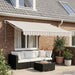 Copertină retractabilă Gri deschis și alb. 3 x 2 m - WALTI WALTI