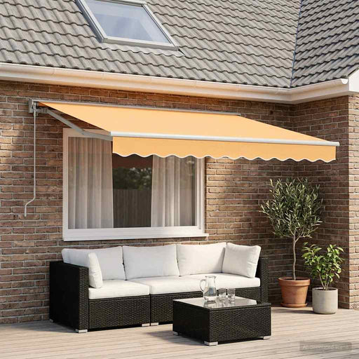 Copertină retractabilă Nisipiu 3,5 x 2 m Poliester și Aluminiu - WALTI WALTI