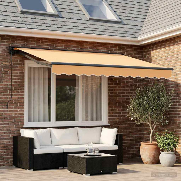 Copertină retractabilă manuală Nisipiu 3,5 x 2 m - WALTI WALTI