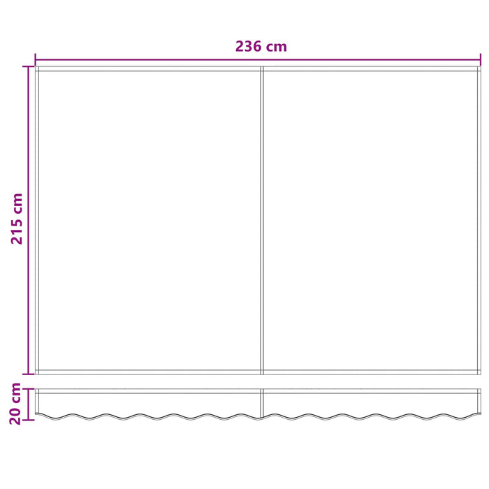 Cadru manual de marchiză cu LED-uri Gri taupe 2,5 x 2 m WALTI