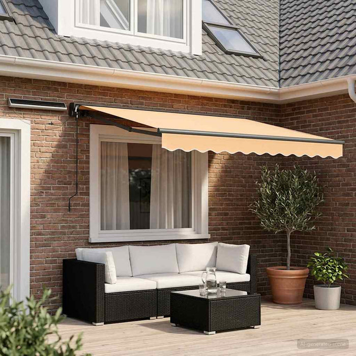 Cort electric retractabil Nisipiu 3,5 x 2 m - WALTI WALTI