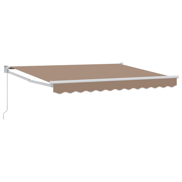 Copertină retractabilă Gri taupe 3,5 x 2 m - WALTI WALTI