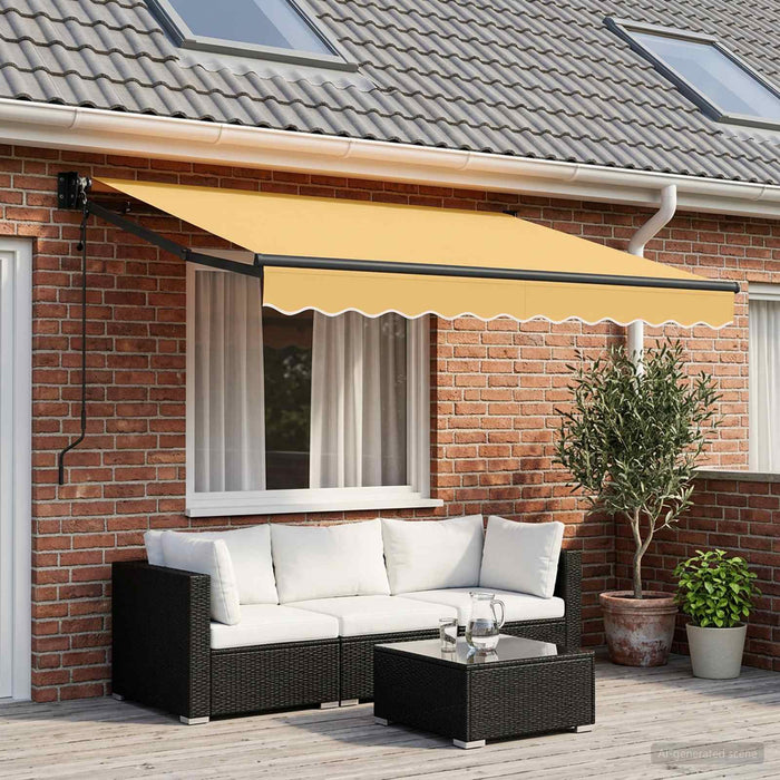 Electric Awning 3,5 x 2 m Nisipiu 100% Polyester - WALTI WALTI
