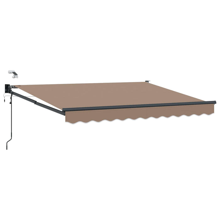 Cort electric retractabil Gri taupe 100% Poliester și Aluminiu WALTI