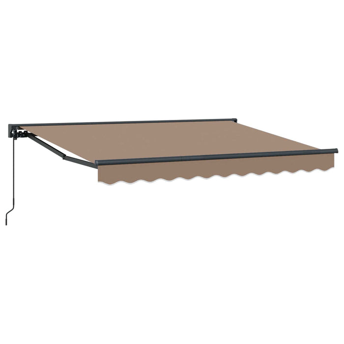 Copertină retractabilă manuală Gri taupe 3,5 x 2 m - WALTI WALTI