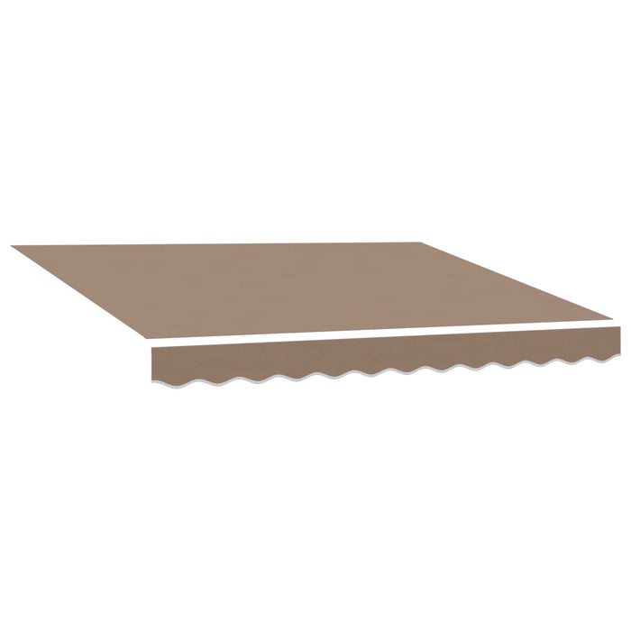Copertină retractabilă Gri taupe 4 x 2 m Poliester și metal - WALTI WALTI