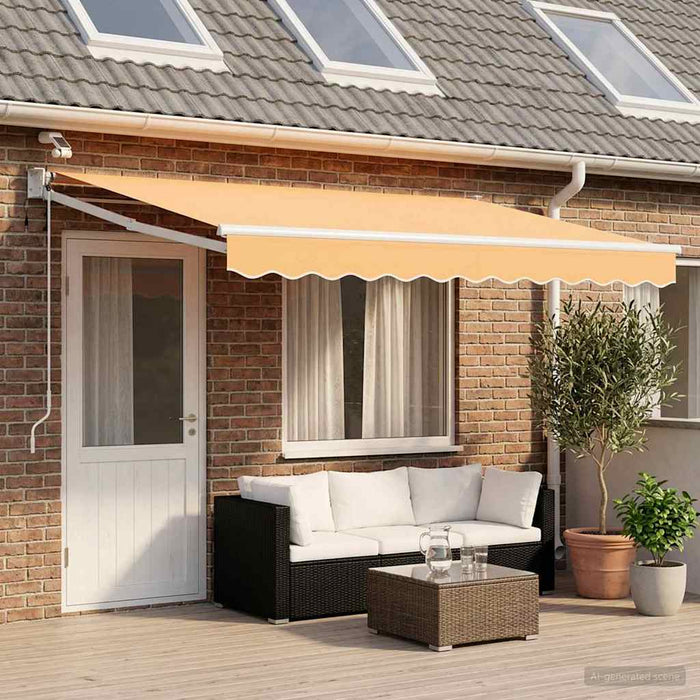 Cort electric retractabil Nisipiu 100% Poliester și Aluminiu - WALTI WALTI