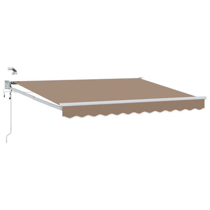 Cort electric retractabil Gri taupe 100% Poliester și Aluminiu WALTI