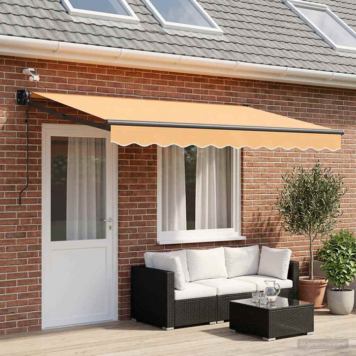 Cort electric retractabil Nisipiu 100% Poliester și Aluminiu - WALTI WALTI