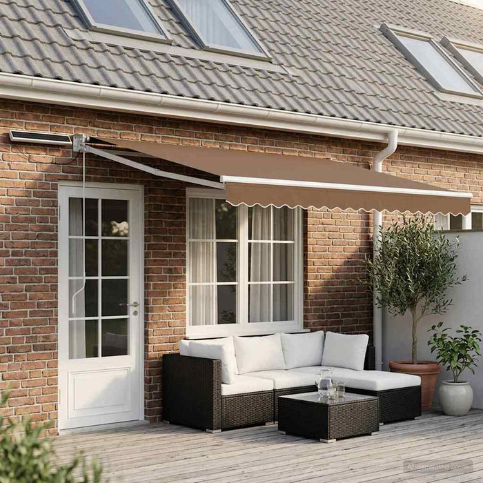 Cort electric retractabil Gri taupe 4 x 2 m - WALTI WALTI