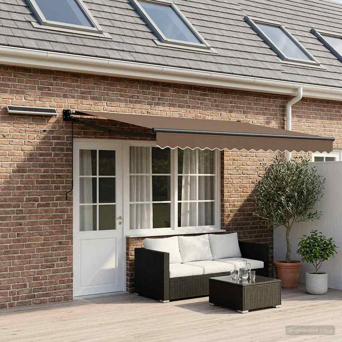 Cort electric retractabil Gri taupe 4 × 3 m - WALTI WALTI