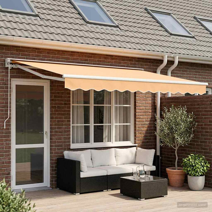 Copertină retractabilă manuală Nisipiu 4 × 3,5 m - WALTI WALTI
