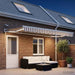 Cort electric retractabil Gri deschis și alb. 5 x 3 m - WALTI WALTI