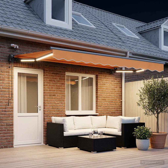 Cort electric retractabil Nisipiu 5 × 3,5 m - WALTI WALTI