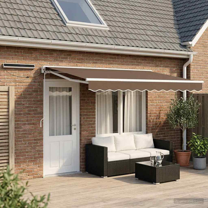 Cort electric retractabil Gri taupe 5 × 3,5 m - WALTI WALTI
