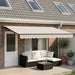 Copertină retractabilă Gri deschis și alb. 400 × 300 cm - WALTI WALTI