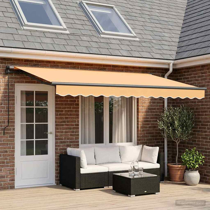 Copertină retractabilă Nisipiu 600 × 300 cm WALTI