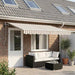 Copertină retractabilă Gri deschis și alb. 600 × 300 cm - WALTI WALTI