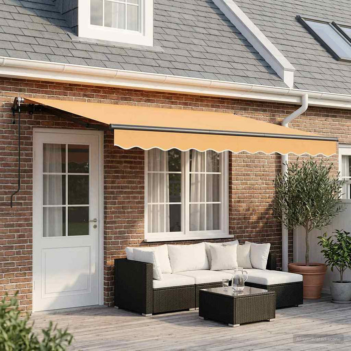 Copertină retractabilă Nisipiu 450 × 350 cm - WALTI WALTI