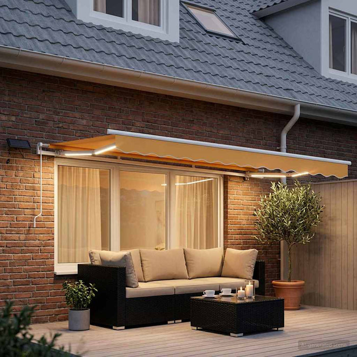 Copertină retractabilă Nisipiu 300 x 250 cm WALTI