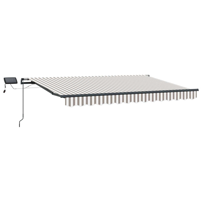 Copertină retractabilă Gri deschis și alb. 300 x 250 cm WALTI