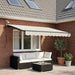 Copertină retractabilă Gri deschis și alb. 300 x 250 cm - WALTI WALTI