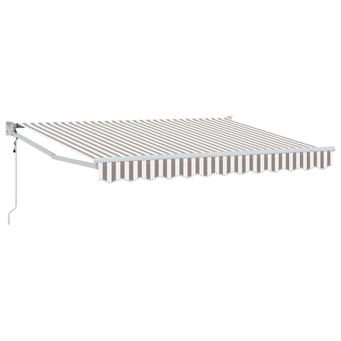 Copertină Gri deschis și alb. 3 x 2,5 m Poliester și metal WALTI