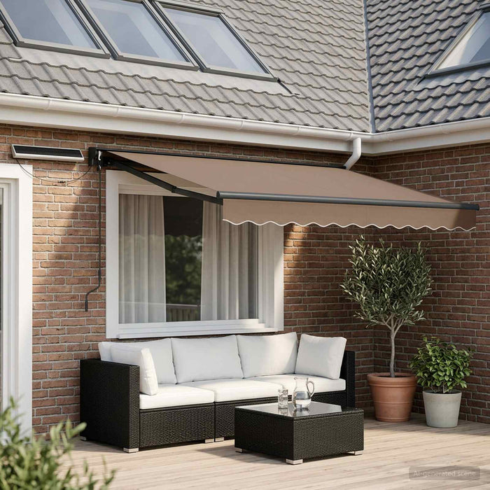 Cort electric retractabil Gri taupe 3 x 2,5 m - WALTI WALTI