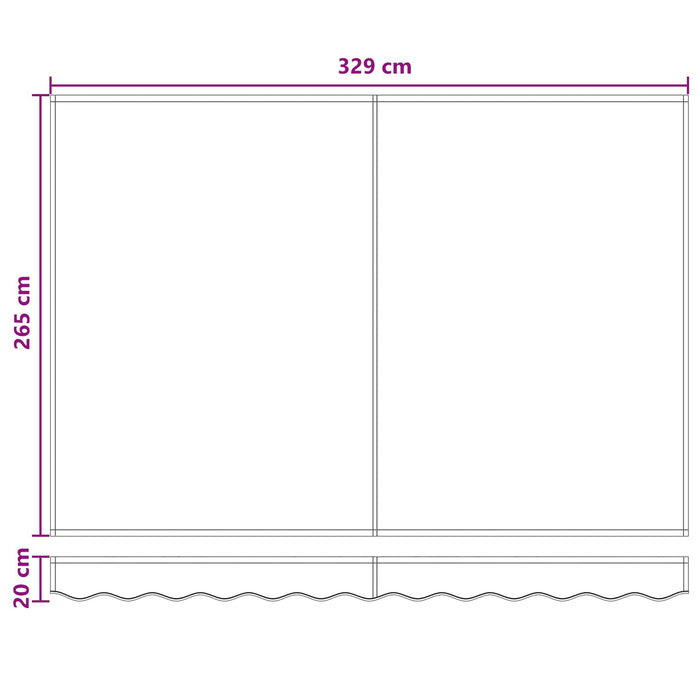 Copertină retractabilă Gri taupe 350 x 250 cm WALTI