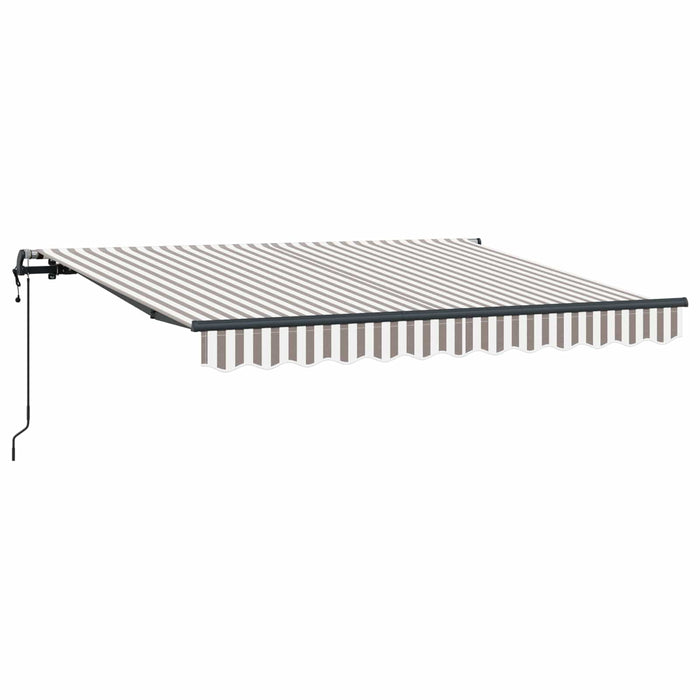Copertină retractabilă Gri deschis și alb. 350 x 250 cm WALTI