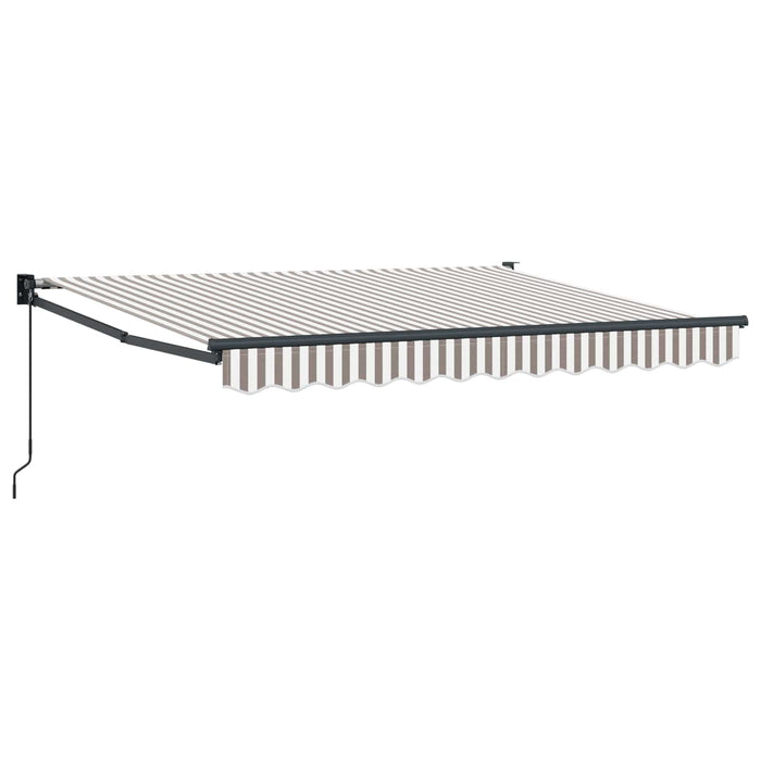 Copertină retractabilă Gri deschis și alb. 3,5 x 2,5 m WALTI