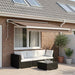 Copertină retractabilă Gri taupe 350 x 250 cm Stofă și Metal - WALTI WALTI