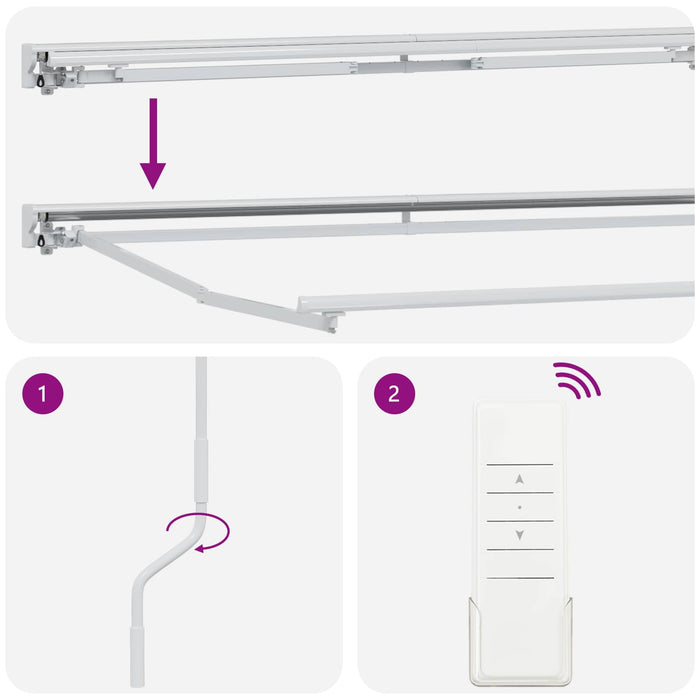 Cort electric retractabil Gri taupe 3,5 x 2,5 m - WALTI WALTI