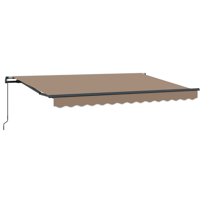Copertină retractabilă Gri taupe 400 × 300 cm WALTI