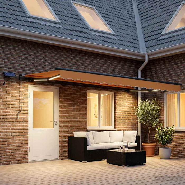 Copertină retractabilă Nisipiu 600 × 300 cm WALTI