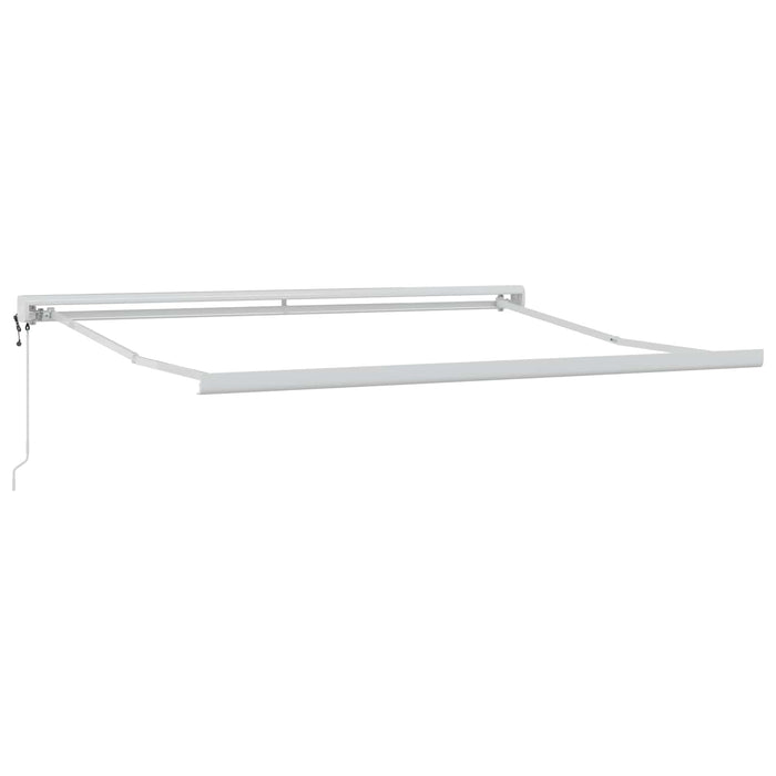 Copertină retractabilă Gri deschis și alb. 400 × 300 cm WALTI