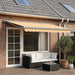 Copertină retractabilă Nisipiu 500 × 300 cm Stofă și Metal - WALTI WALTI