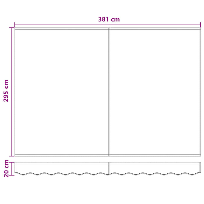 Copertină retractabilă manuală Gri taupe 4 × 3 m WALTI